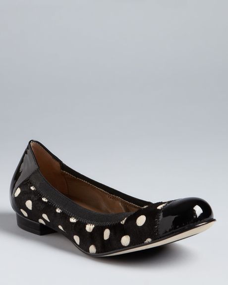 polka dot ballerina flats