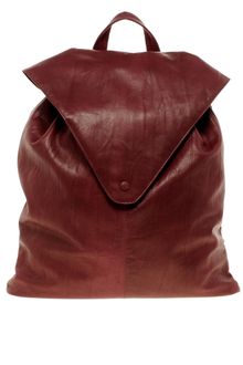 Asos Leather Backpack with Pointed Flap - Lyst