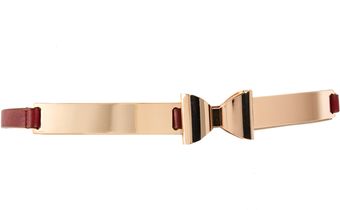 Asos Metal Plate Bow Waist Belt - Lyst