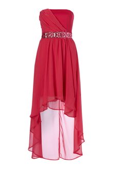 Ax Paris Ax Paris Jewel Drop Back Chiffon Dress - Lyst