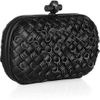 Bottega Veneta Embellished Intrecciato Leather Knot Clutch in Black (nero) - Lyst