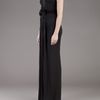 Burberry Prorsum Rouched Gown in Black - Lyst