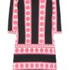 Collette By Collette Dinnigan Printed Stretchjersey Dress in Pink (black) - Lyst
