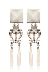 Delfina Delettrez Romantic White Earrings