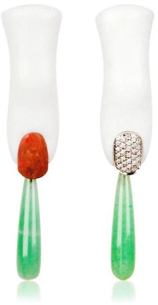 Delfina Delettrez Iced Touch Earrings - Lyst