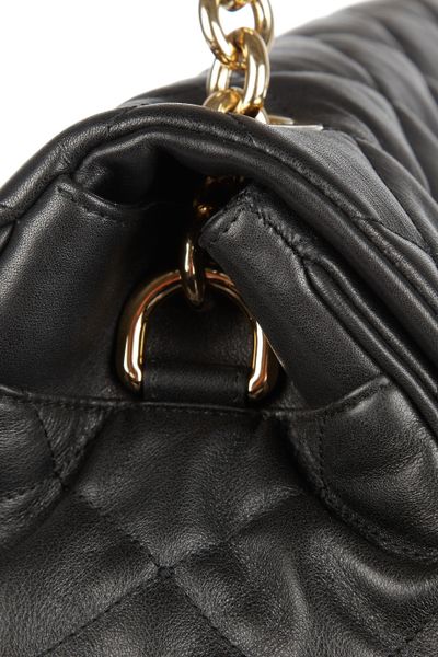 Dolce & Gabbana Oversized Quilted Leather Shoulder Bag in Black | Lyst
