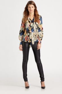 Elizabeth And James Celeste Silk Blouse - Lyst