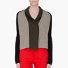Givenchy Tricolor Cashmere Blend Cardigan in Black (olive) - Lyst