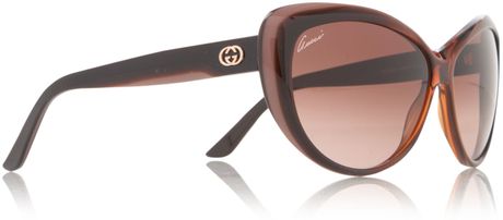 Gucci Ladies Sunglasses in Brown - Lyst