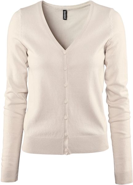 H&m Cardigan in Beige - Lyst