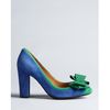 Isaac Mizrahi Square Toe Pumps Lauren High Heel in Blue (blue green) - Lyst
