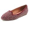 Jeffrey Campbell Martini Suede Studded Loafers in Red (wine) - Lyst