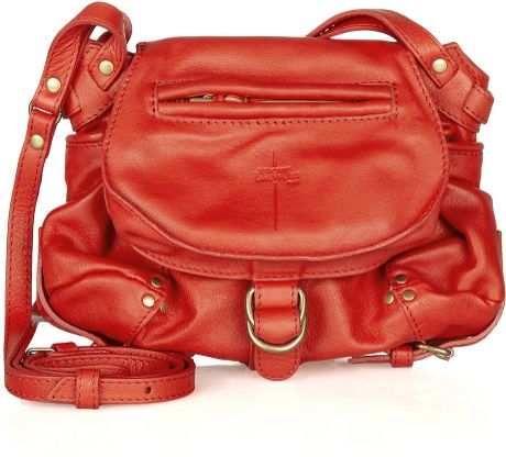 Jérôme Dreyfuss Twee Mini Leather Shoulder Bag in Red - Lyst