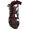 Lanvin Snakeskin Platform Cage Sandal in Black - Lyst