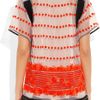 Marni Sequence Embroidered Organza Top in Orange (white) - Lyst