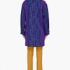 Matthew Williamson Indigo Leather Trim Kimono Coat in Blue (indigo) - Lyst