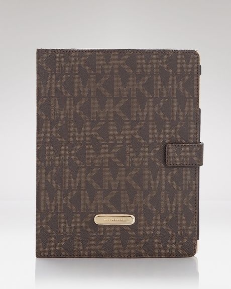 Michael Kors Michael Ipad Case Jet Set Easel in Brown