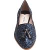 Miu Miu Glitter Tassel Loafer in Blue - Lyst