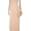 Notte By Marchesa Embellished Silkchiffon and Crepe Gown in Pink (blush) - Lyst