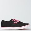 Vans The Authentic Lo Pro Sneaker in Black and Neon Pink in Black - Lyst