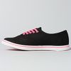 Vans The Authentic Lo Pro Sneaker in Black and Neon Pink in Black - Lyst
