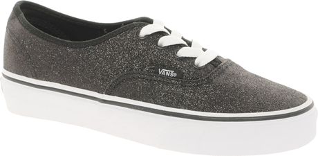 sparkly gray vans