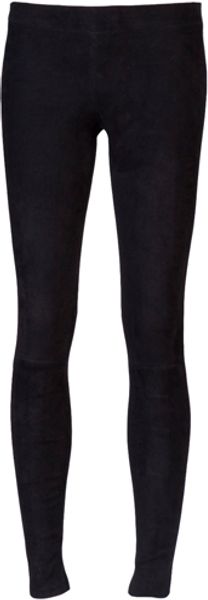 Vince Leather Leggings in Black - Lyst