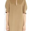 Yves Saint Laurent Cashmerefelt Dress in Beige (camel) - Lyst