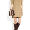 Yves Saint Laurent Cashmerefelt Dress in Beige (camel) - Lyst