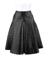 Alaïa Box-Pleat Flared Skirt 
