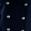Balmain Wool Pea Coat in Blue for Men (navy) - Lyst