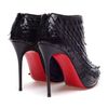 Christian Louboutin Diplonana Leather Peep Toe Ankle Boots in Black - Lyst