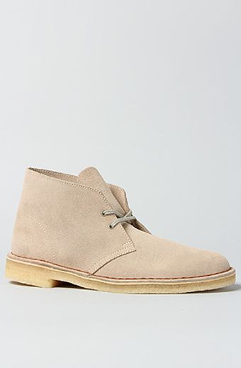 Clarks The Desert Boot in Sand Suede - Lyst