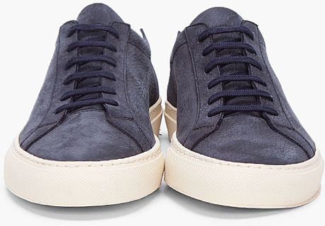 common projects blue sneakers