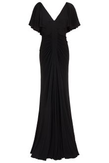 Elie Saab Jersey Dress Cap Sleeves Dress - Lyst