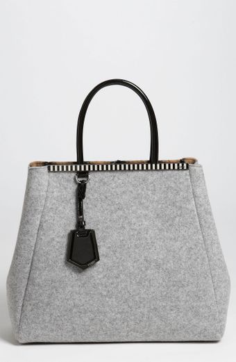 Fendi 2jours Large Felted Wool Shopper - Lyst