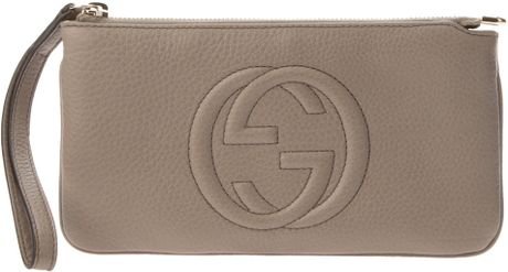 Gucci Zip Up Purse in Gray (grey) - Lyst