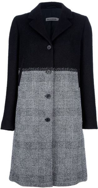 Jil Sander Moscow Coat in Gray (black) - Lyst
