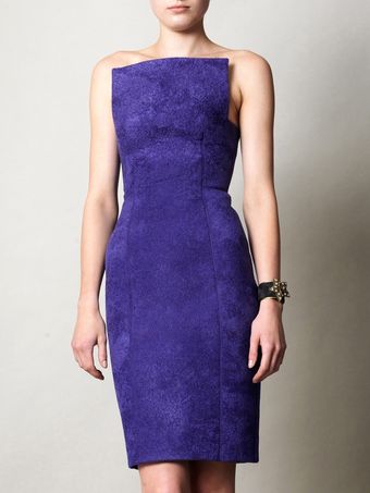 Lucas Nascimento Chenille Bodice Knit Strapless Dress - Lyst
