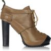 Mcq By Alexander Mcqueen Laceup Leather Ankle Boots in Brown - Lyst