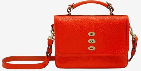 Mulberry Bryn Shiny Grain Flame in Red - Lyst
