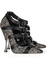 Oscar de la Renta Elisa Bowembellished Calf Hair Pumps