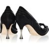 Oscar De La Renta Twiggy Suede and Patentleather Pumps in Black - Lyst