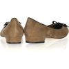 Oscar De La Renta Ripley Bowembellished Suede Ballet Flats in Brown (tan) - Lyst