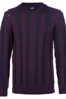 Paul Smith Cable Knit Sweater - Lyst