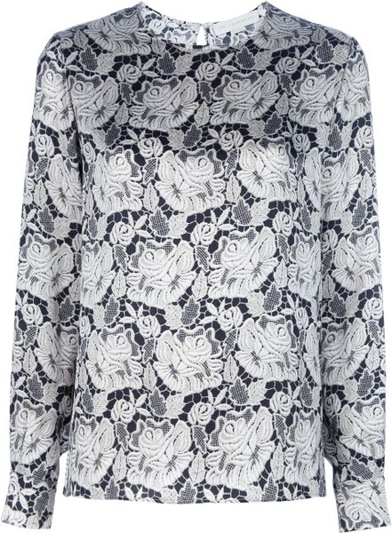 Stella Mccartney Floral Print Blouse in Floral - Lyst