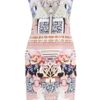 Mary Katrantzou Satin Sl Powdy Horse Print Dr in Purple - Lyst