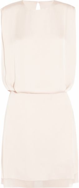 Acne Marlow Satin and Silkorganza Dress - Lyst