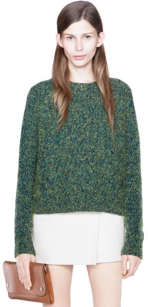 Acne Ruth Twist Yellow petrol navy - Lyst