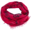 Alexander Mcqueen Skull Print Scarf in Red - Lyst